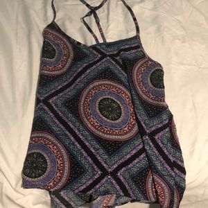 Tapestry pattern tank top